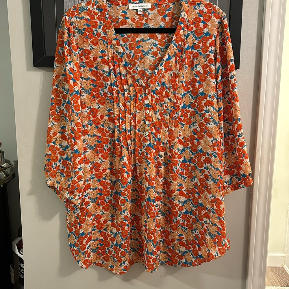 Rose + Olive Dress Top